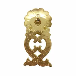 1pc Fish Shape Brass Cabinet Knob Drawer Flush Ring Pulls Gold Bronze Cabinet vintage Pulls Kitchen Cupboard Handles