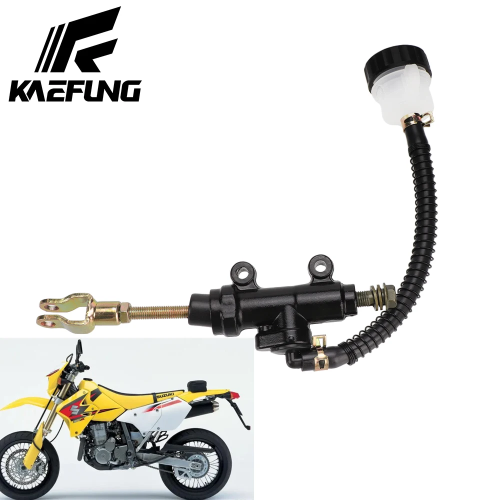 

Motorcycle Rear Brake Master Cylinder Pump with Reservoir Hydraulic Brake Cylinder for Honda Yamaha Suzuki Kawasaki Arctic Cat