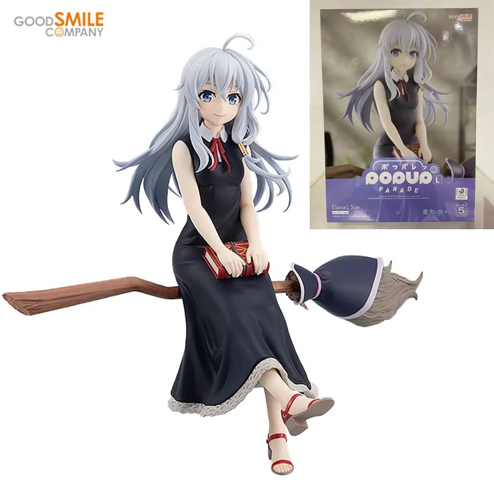 In Stock Original Good Smile Company Pop Up Parade - L  Majo No Tabitabi - Elaina Anime Figure Action Figure Model Decoration