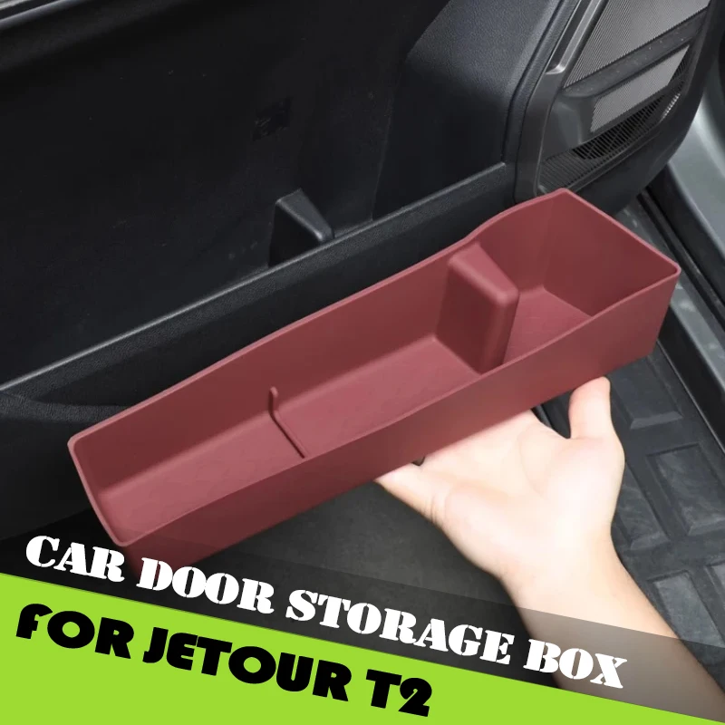 

Auto Car Door Storage Box Fit for Jetour Traveller T2 2023 2024 2025 Modified Auto Car Door Silicone Waterproof Pad Accessories