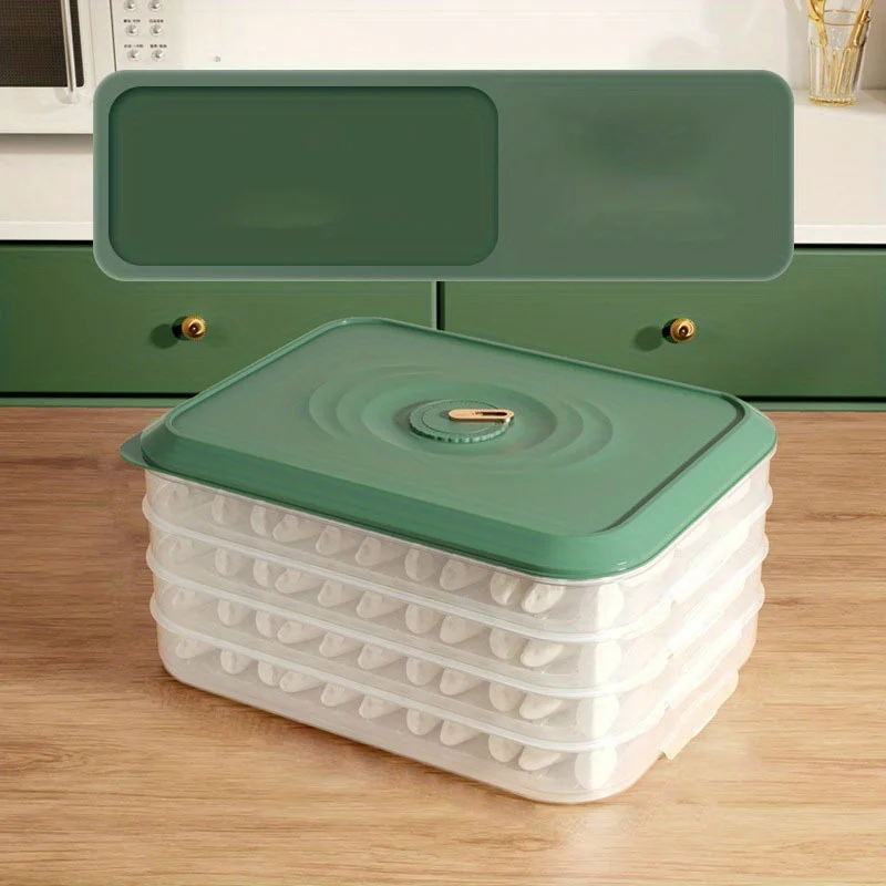 1PC Multi Layer Dumpling Storage Box Refrigerator Storage Box Household Dumpling Quick Freezing Chaos Preservation Freezer Box