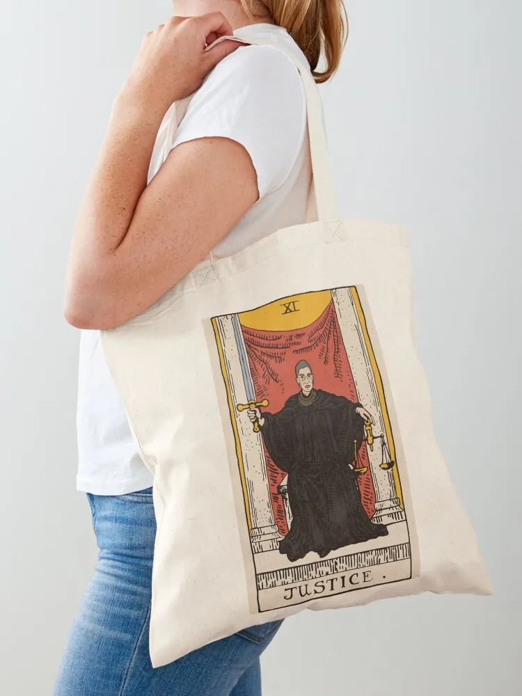 

RBG Justice Tarot Tote Bag Custom bag Women's shopping bag tote bags aesthetic custom bags