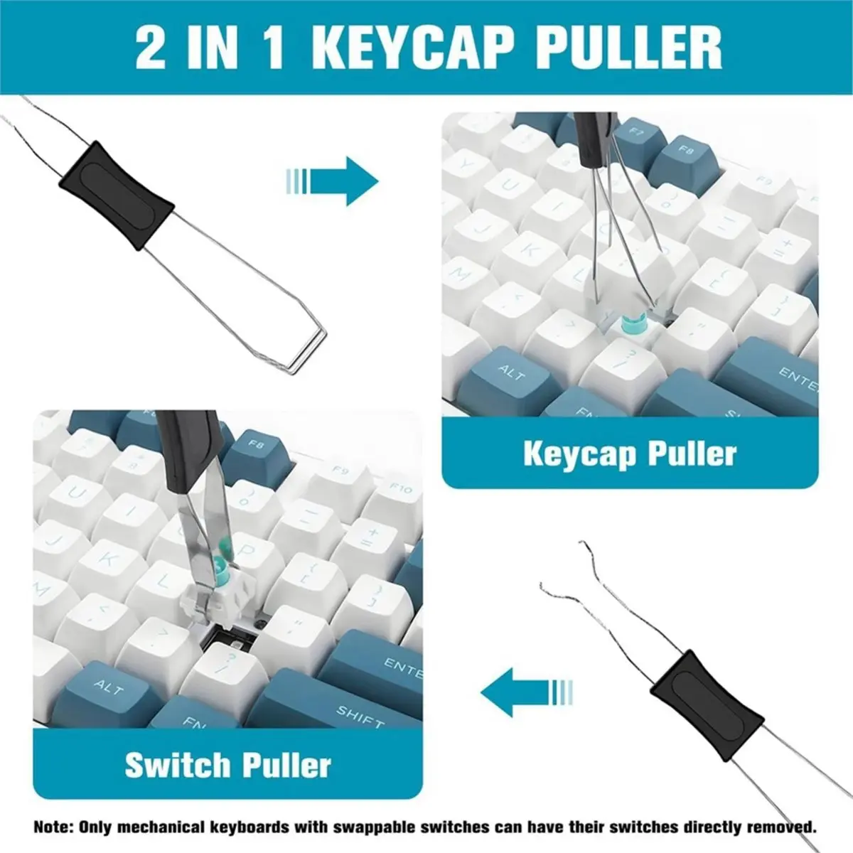 2026 New Tool 6PCS Keyboard Brush Cleaner Kit with Keycap Puller & Switch Puller, Anti Static Brushes for Dust Removal