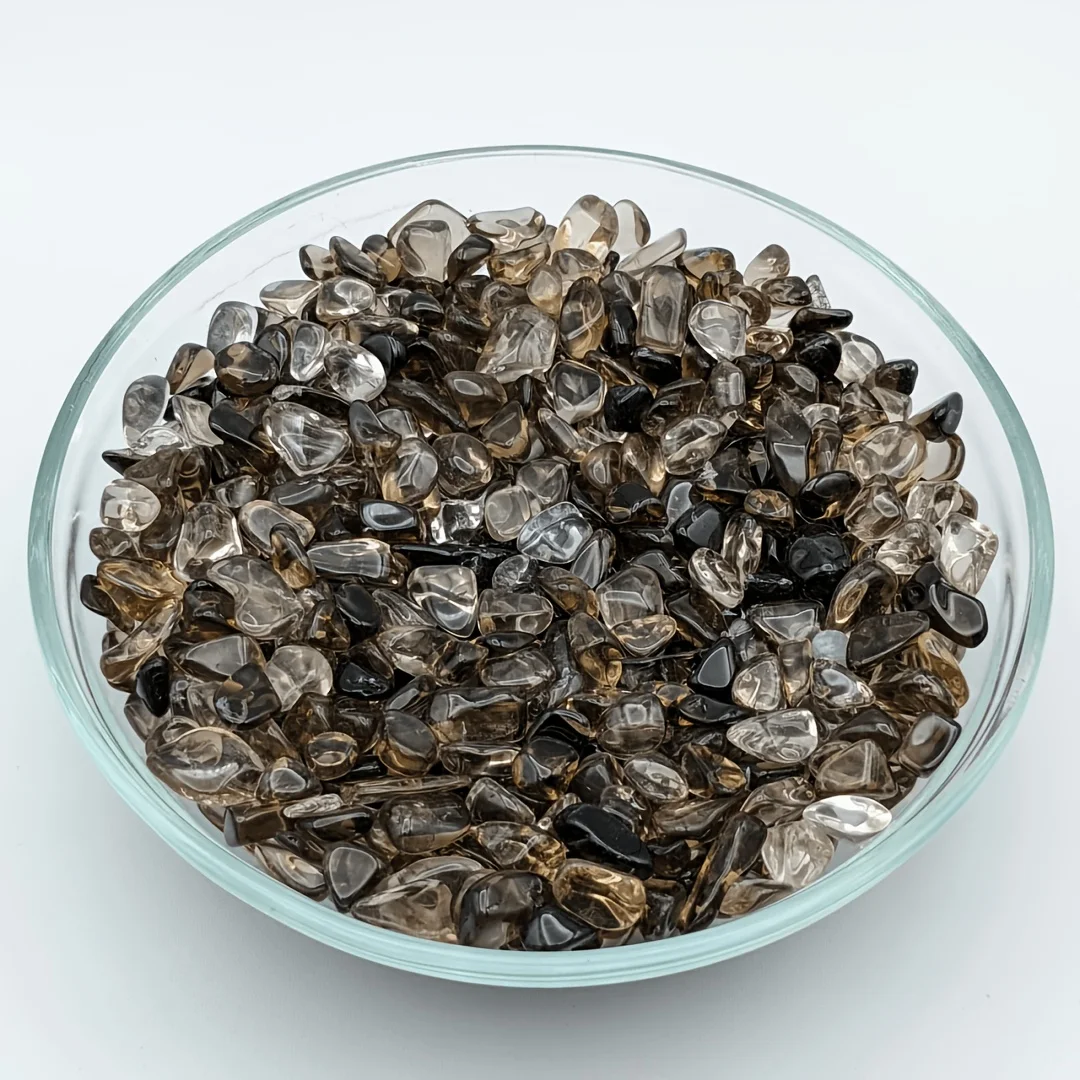 Natural Smoky Quartz Chips Irregular Tea Crystal Gravel Raw Stones Healing Crystal For Jewelry Making Aquarium Home Decor DIY