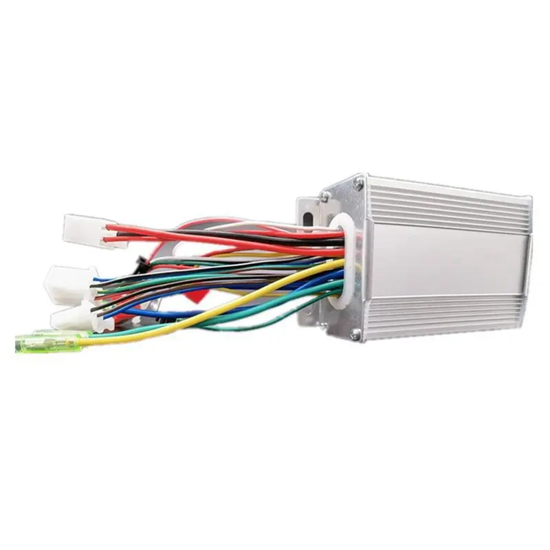 DT39 Ebike Controller, 36V 48V 350W Sine Wave Brushless Motor Controller, Mute for Vector Intelligent for Scooter, Metal,