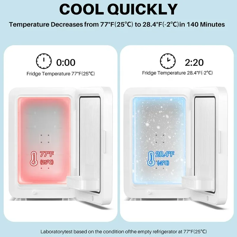 무압축기 CE/ETL/RoHS 인증 저소음 호텔 미니바 냉장고 미니 냉장고 16리터 디스플레이 휴대용 냉장고