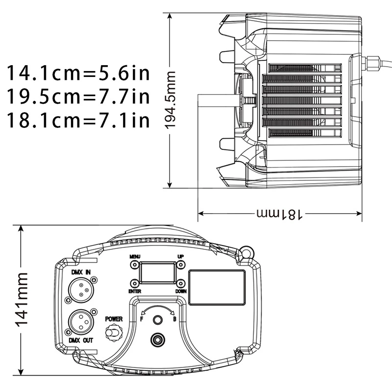 Retrofit 200 Replacable LED Light Source Engine Modification Upgrade Profile Spotlight for Stage Lighting Museum Theater Church