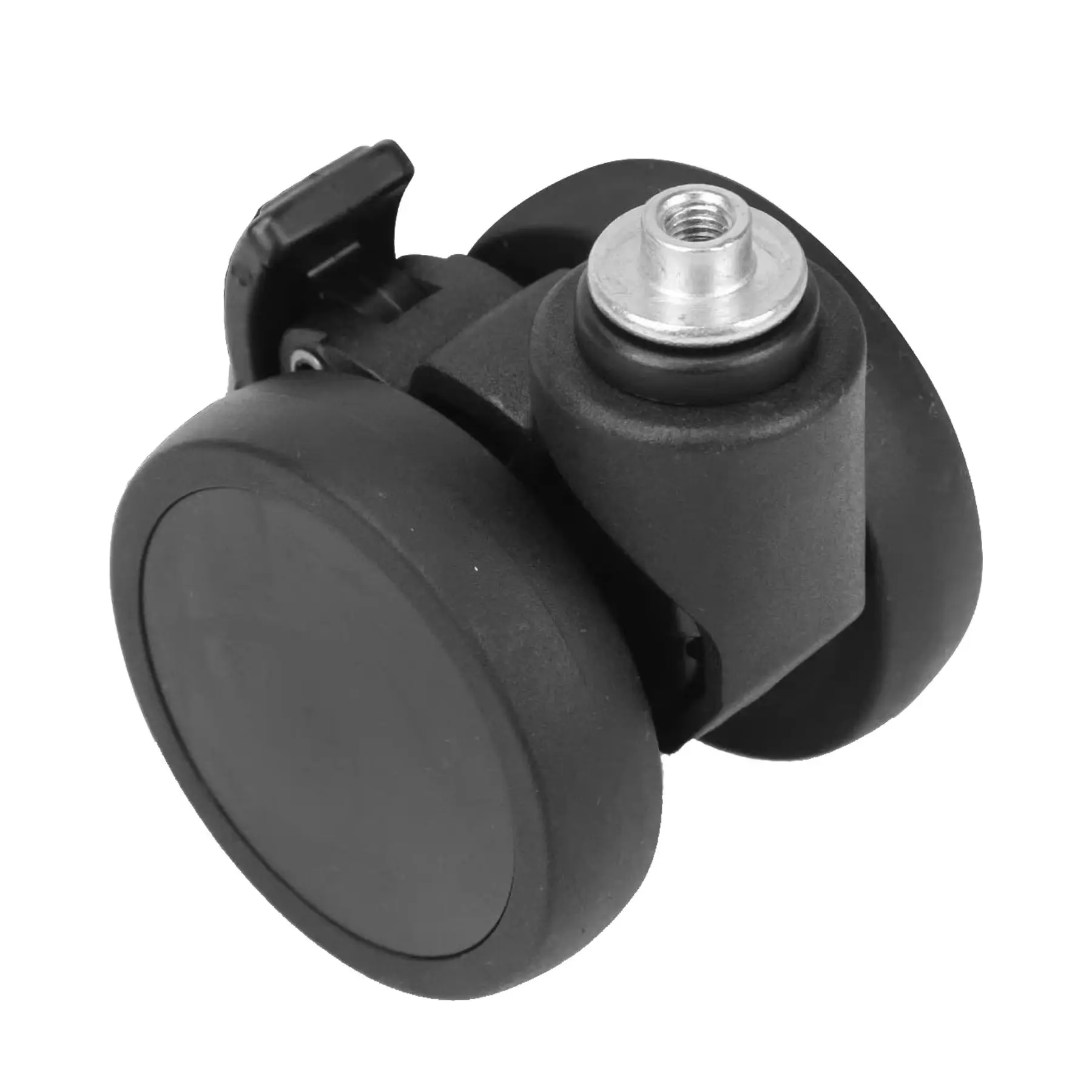 

Комплект из 1/2 шт. колес для чемодана с тормозами, износостойкие, черные, 50 мм, сменные колеса для багажа, поворотные ролики для ремонта дорожных чемоданов