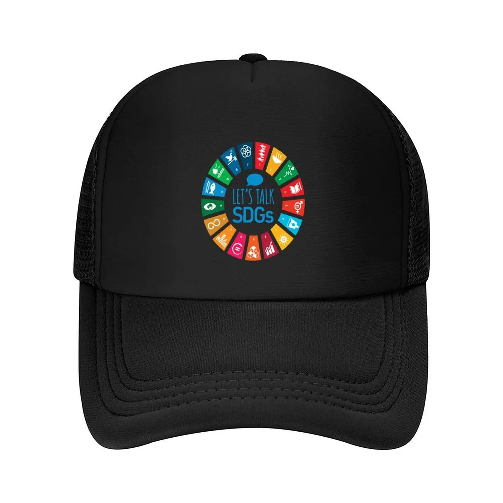 

Let's Talk SDGs UN Global Goals Logo United Nations Sustainable Development Goals 2030 Baseball Cap Winter hat Caps Women Men's
