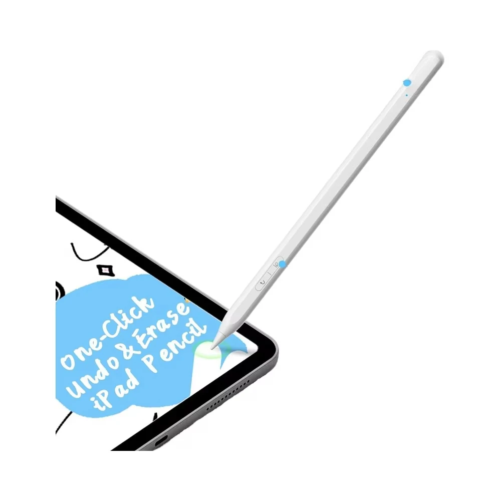 

Стилус с портом зарядки USB-C для iPad 10-го/9/8/7/6-го поколения, быстрые клавиши под стиранием, скрытые совместимые 11/12,9 дюйма