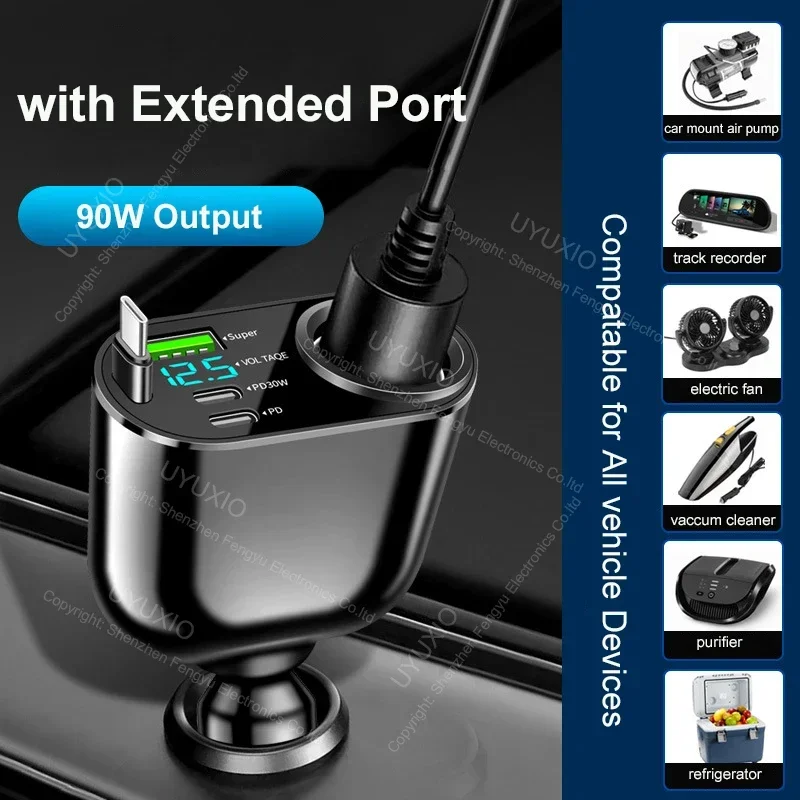 Uyuxio Usb C Car Ch… - image