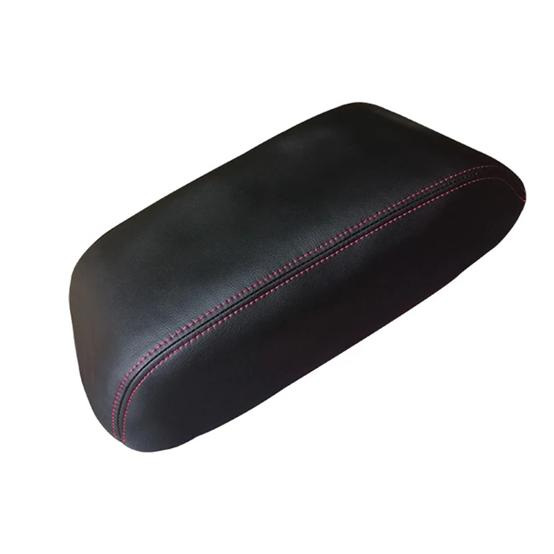 For Toyota Camry 2007-2011 Car Center Console Armrest Cover Arm Rest Cover Pad Protector Accessories Black+Red