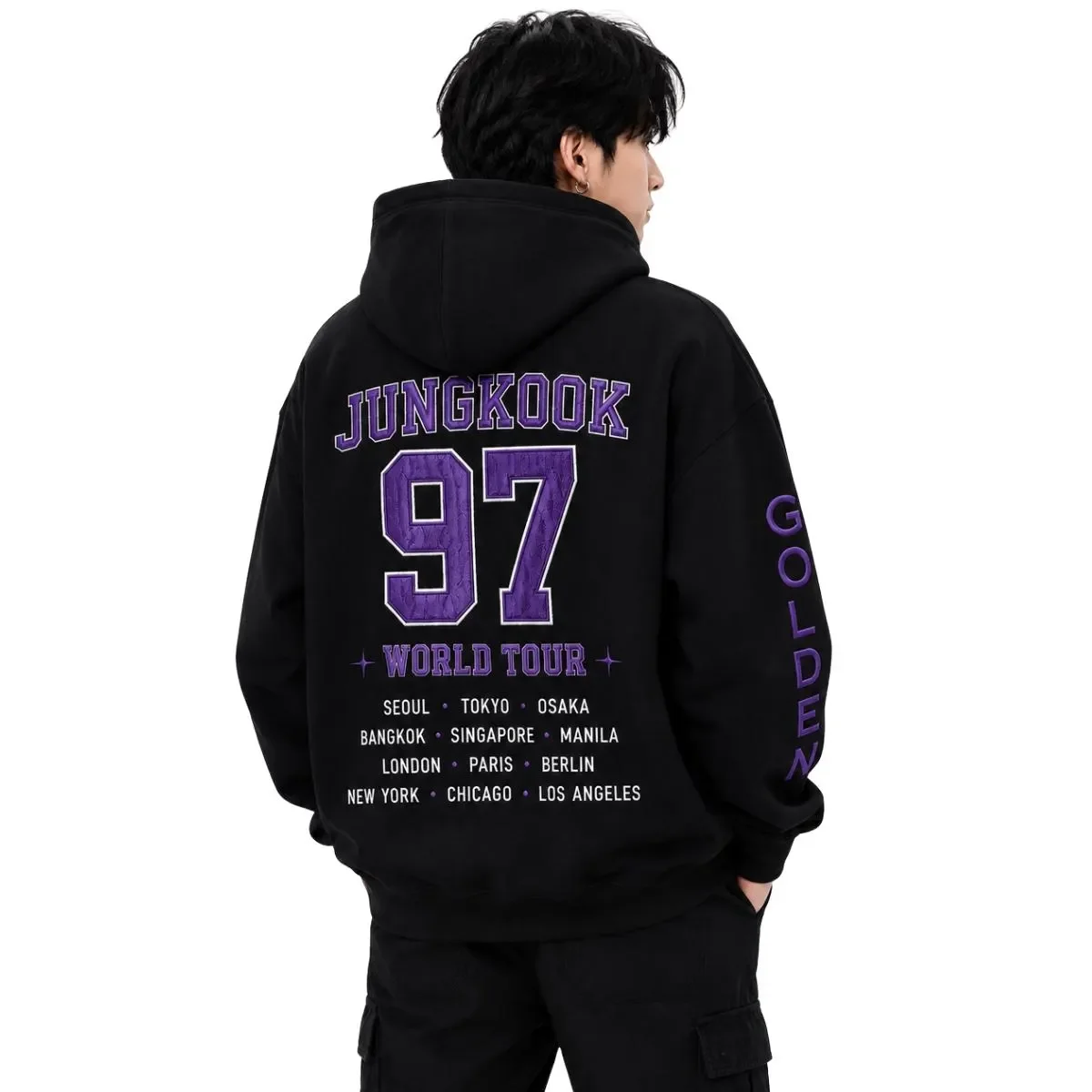 BTS 2026 World Tour Signature Hoodie Men Women Front Back Print Hooded Pullover Sweatshirt Kpop Fans Casual Streetwear Tops