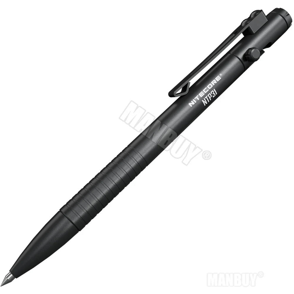 NITECORE NTP31 Tungsten-steel Glass Breaker Tip Ballpoint Pen Multifunctional Bolt Action Tactical Self-defense/ Spare PenRefill