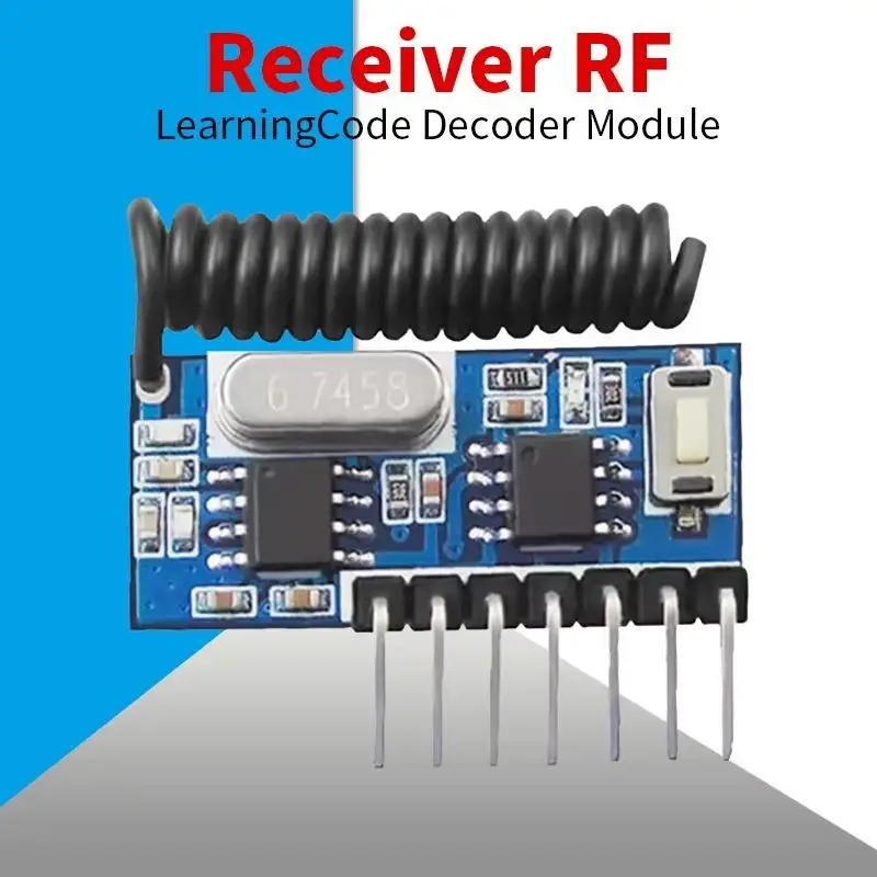 4 Channel RF Wireless Decoding Receiver Module Stable High Sensitivity for Smart Home Garage Remote Control Systems