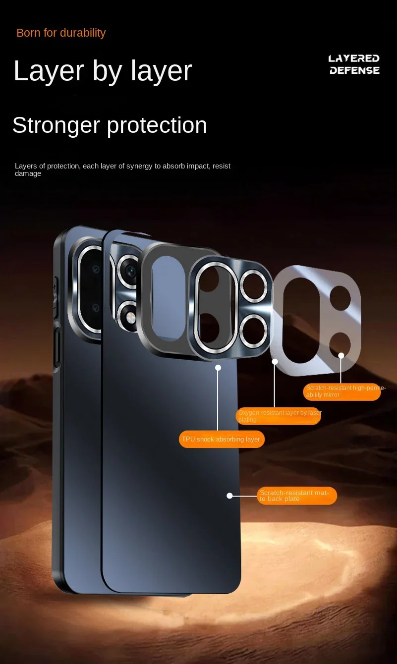 حافظة هاتف خلفية غير لامعة لعدسة الكاميرا ملفوفة بالكامل لهاتف OnePlus 15، غطاء حماية نحيف #6