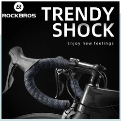 ROCKBROS Road Bike Handlebar Tape Shock Absorption Wear Resistance Trendy Bicycle Handlebar Cycling Strap Road Bike Accessories