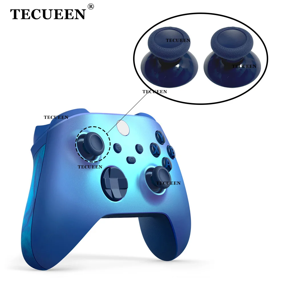 

2pcs Thumb Stick Grips for Xbox Series X/S Controller Aqua Shift Thumbsticks Replacement Rocker Buttons 3D Analog Joystick Caps