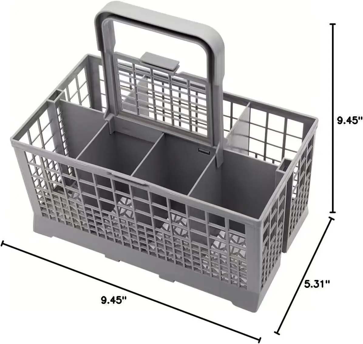 Multifunctional Dishwasher Cutlery Basket with Handle Kitchen Utensil Storage Organizer Flatware Holder