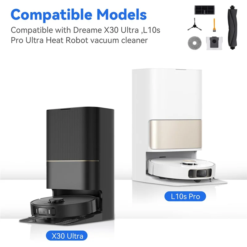 Dreame X30 Ultra/L10s Pro Ultra ヒート掃除機用 A14E アクセサリーキット - メインローラーブラシ、フィルター、パッド、ダストバッグ