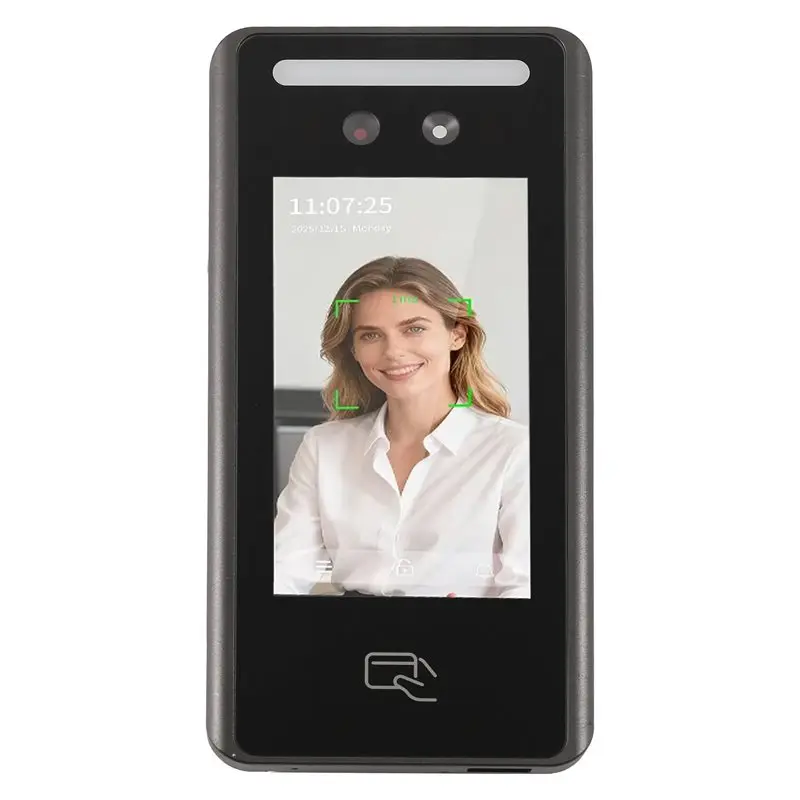 PHILE-4.5-Inch Card Reader For Time Attendance Access Control System AI Biometric Wall Mount Face & RFID Recognition Terminal