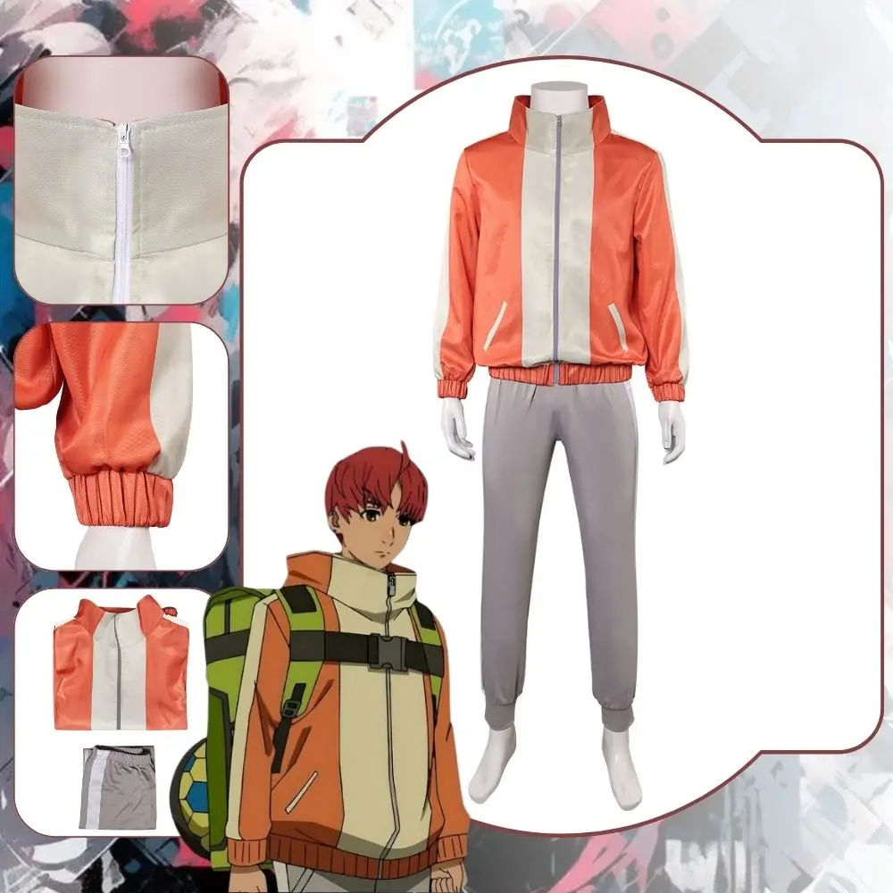 애니메이션 단다단 지 코스프레 재킷 바지, 남성 코스튬 변장, 성인 의류, 롤플레이 의상, 판타지 할로윈 카니발 세트