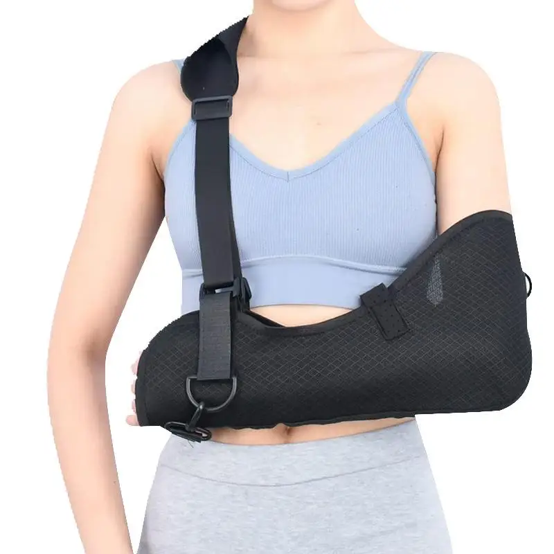 1Pcs Shower & Bath Sling Adjustable Post-Surgery Shoulder Sling Rotator Cuff Support With Breathable Mesh Arm Brace