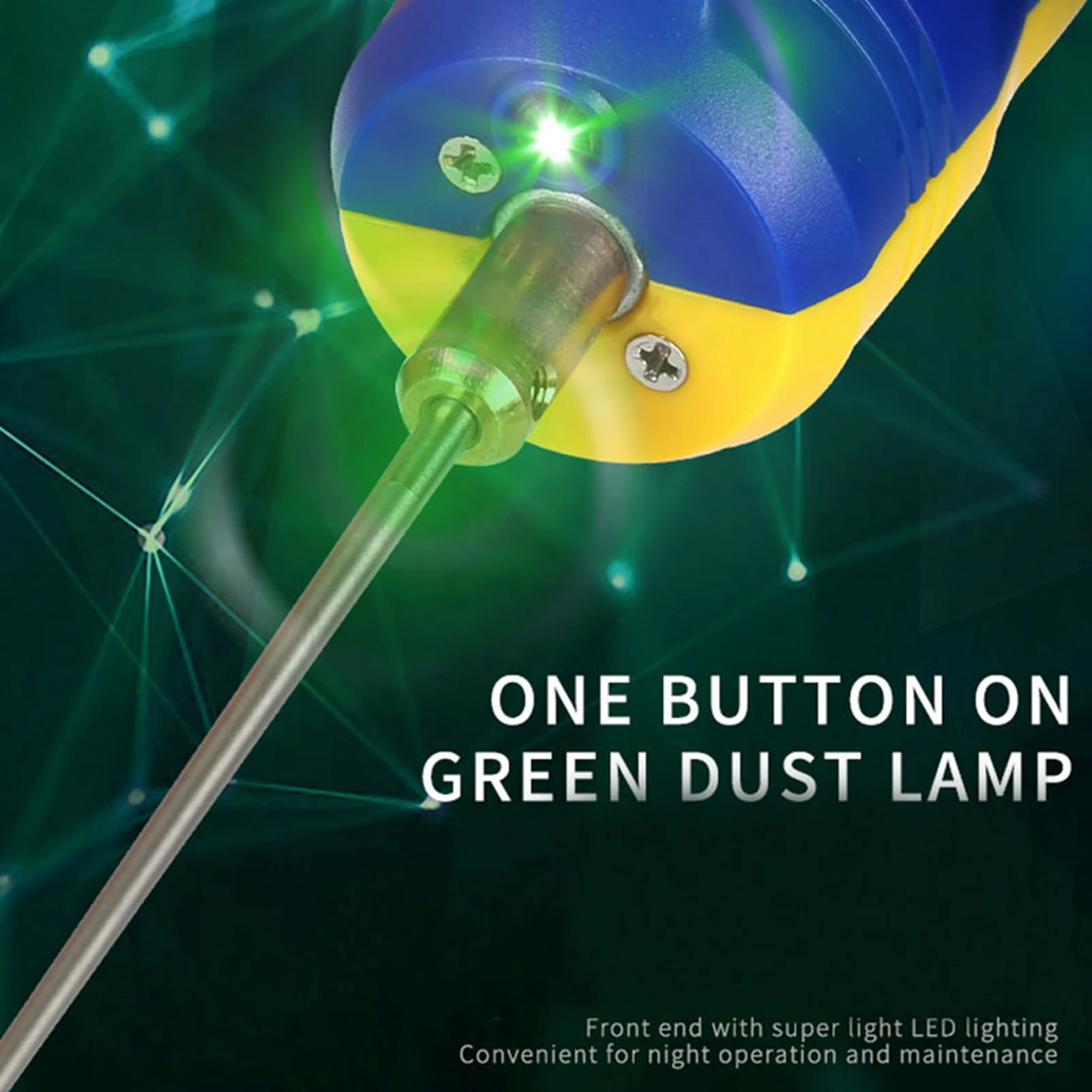 1Pcs Blue OCA Glue Removal Tool 140 x 35 x 35mm Plastic Metal Screen Glue Remover 6-in-1 Accessories Green LED Lamp