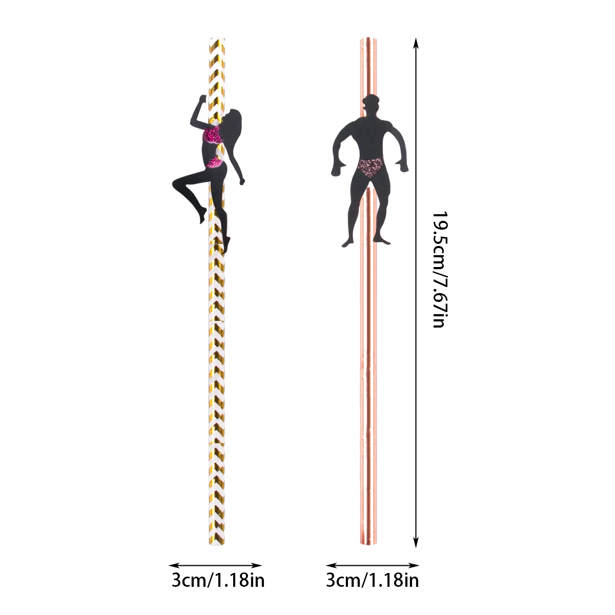 12 قطعة العازبة شقي القش الرقص المتعرية رجل امرأة الزفاف دش ورقة القش للدجاج الفتيات ليلة الزفاف الديكور