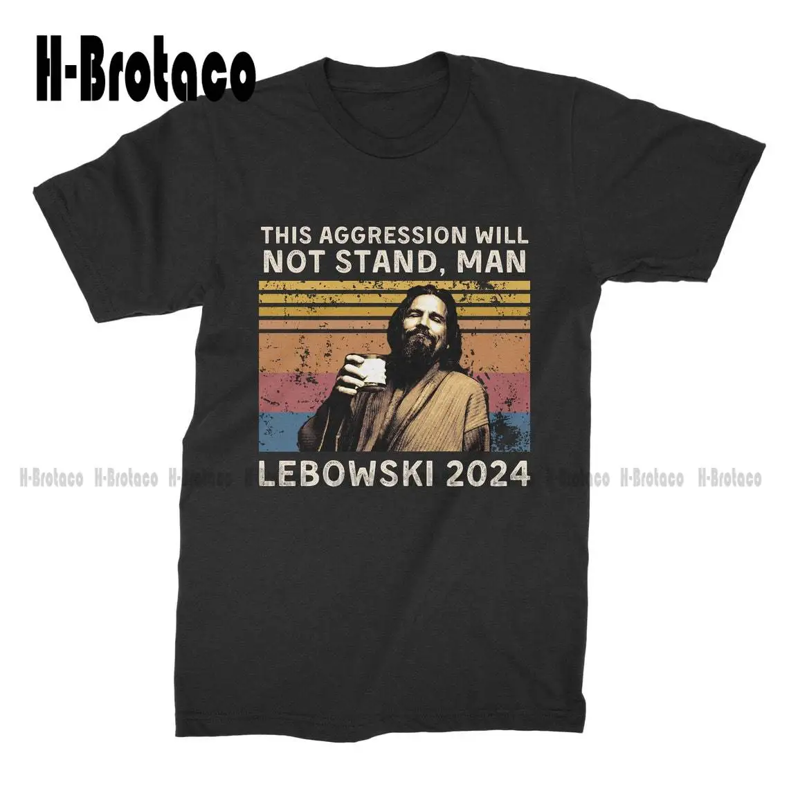 This Aggression Will NOT Stand, Man Lebowski 2024 Vintage T-Shirt T Shirt Custom Aldult Teen Unisex Digital Printing Tee Shirts