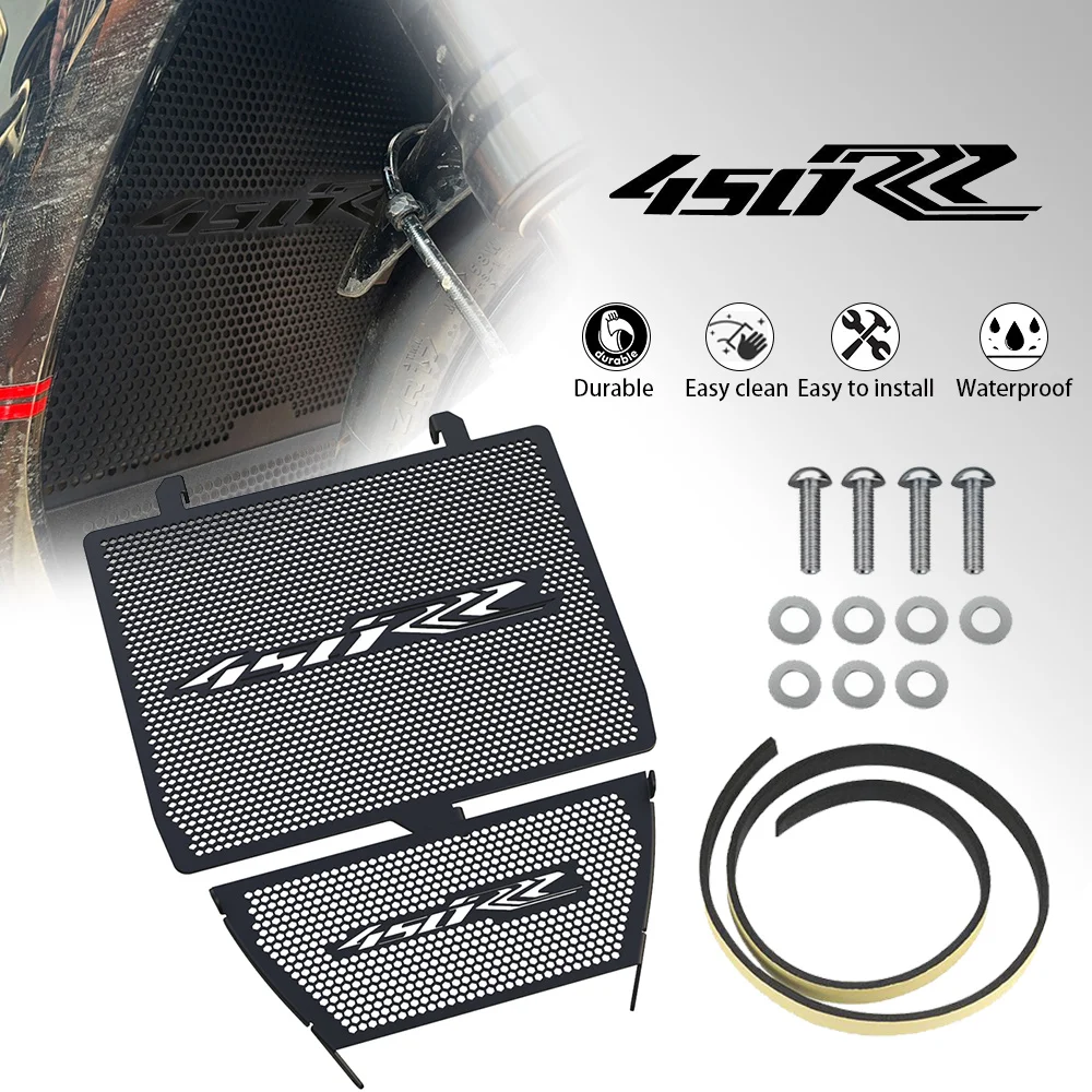 

For KOVE 450RR 450 RR 2023 2024 2025 2026 Motorcycle Accessories Aluminum Radiator Grille Guard Cover Water Tank Protector Parts