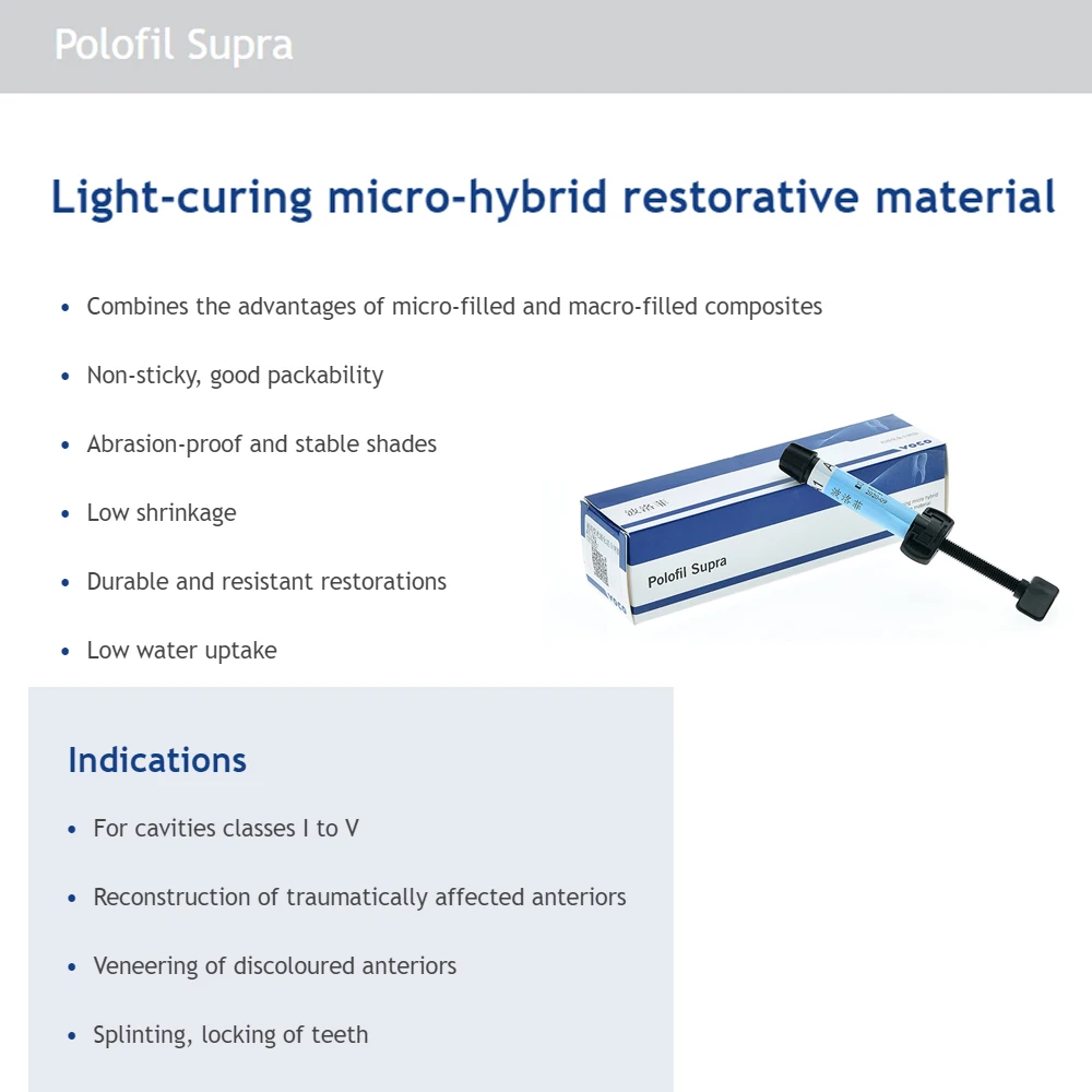 Voco composito dentale A2 A1 A3 fotopolimerizzazione Micro ibrido materiale riparativo riempimento cavità polopolsupra universale realizzato in germania