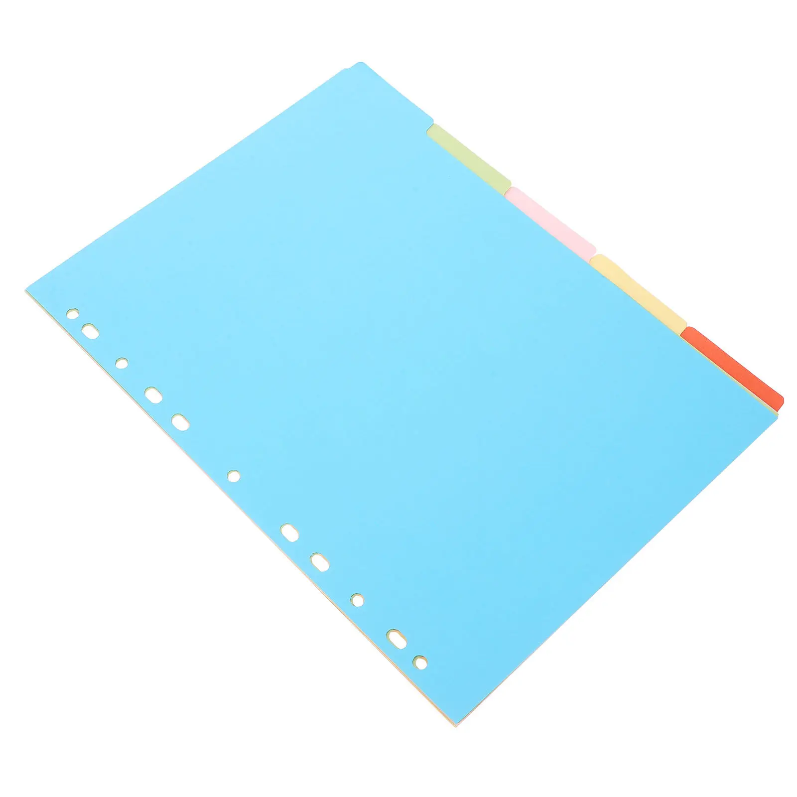 5Sheets Binder Dividers A4 Notebook Index Tabs Detachable Paper Dividers for Organization Planner File Book Page Separators