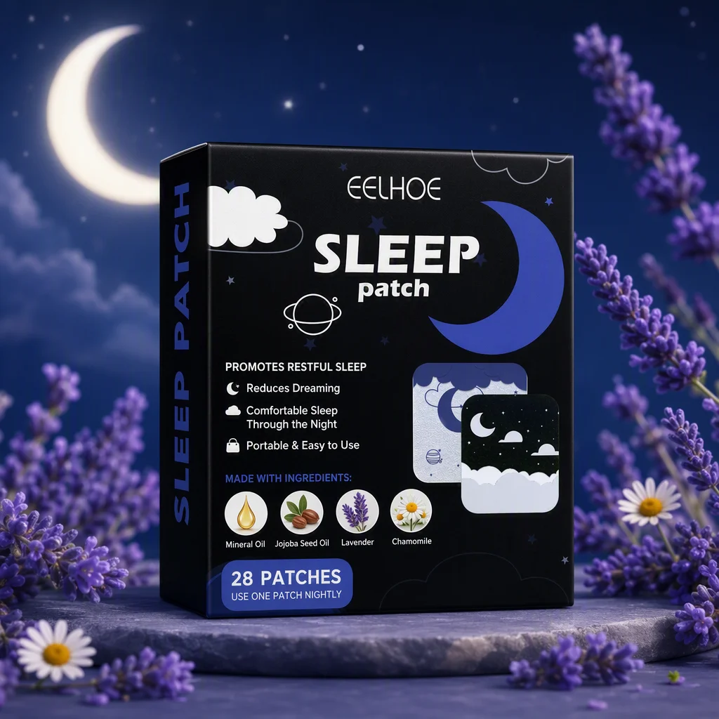 28PCS Sleep Patch Nighttime Wellness Patch Plant-Inspired Comfortable Night Patch for Bedtime Routine Travel Home