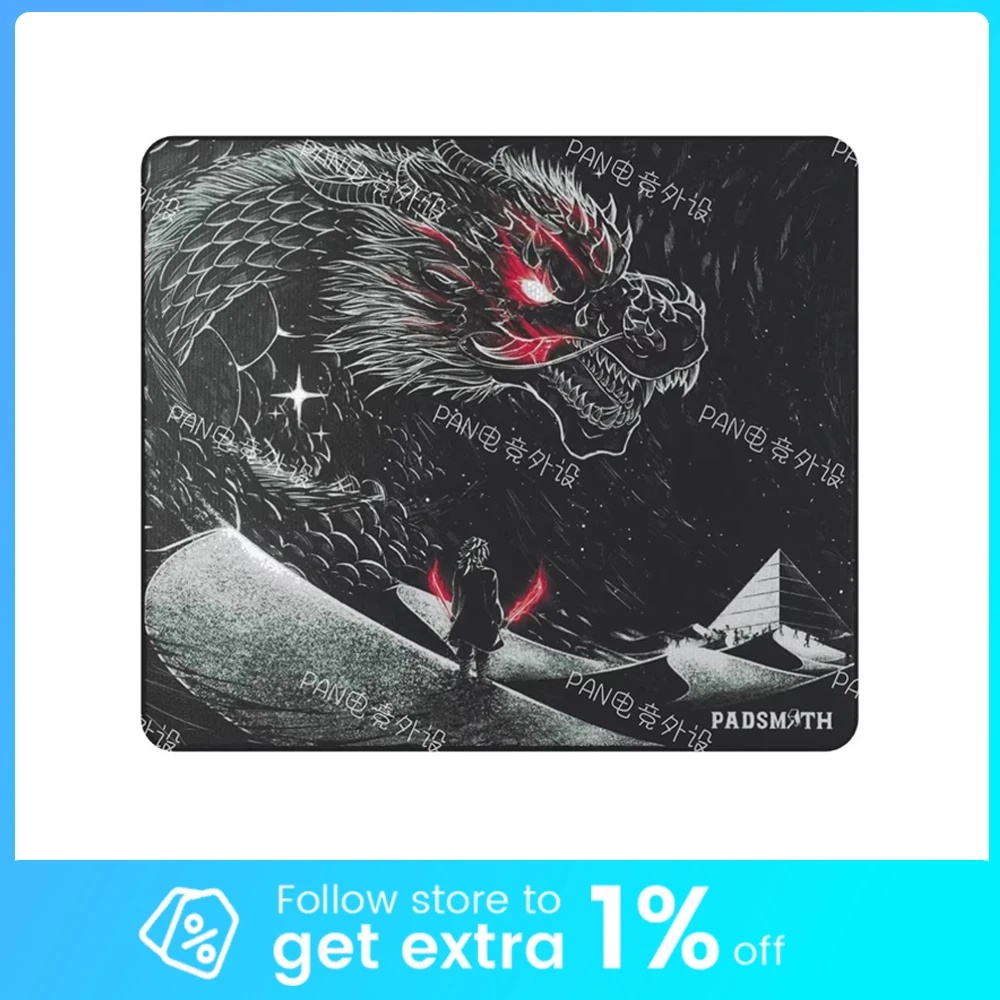 PAN Esports The Empress Glass Mousepad Smooth and Speed FPS Mouse Pad FPS Duplicate PADSMITH For APEX CSGO PC Accessories Gifts