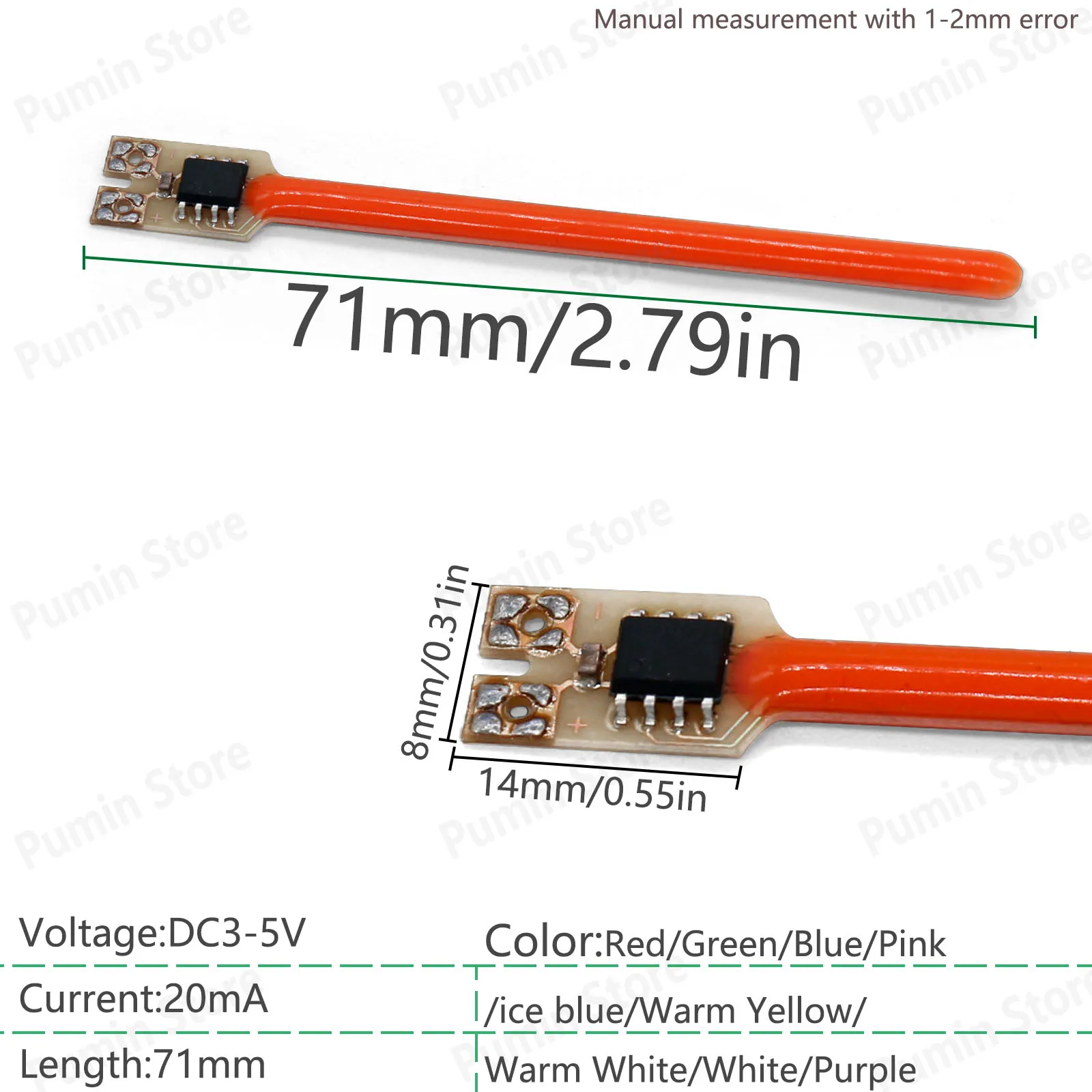 جديد 1-100 قطعة 3-5 فولت Led خيوط النيزك دش شمعة المياه المتدفقة اديسون لمبة 5 طرق عيد الميلاد الديكور لمبة خيوط التحذير #4