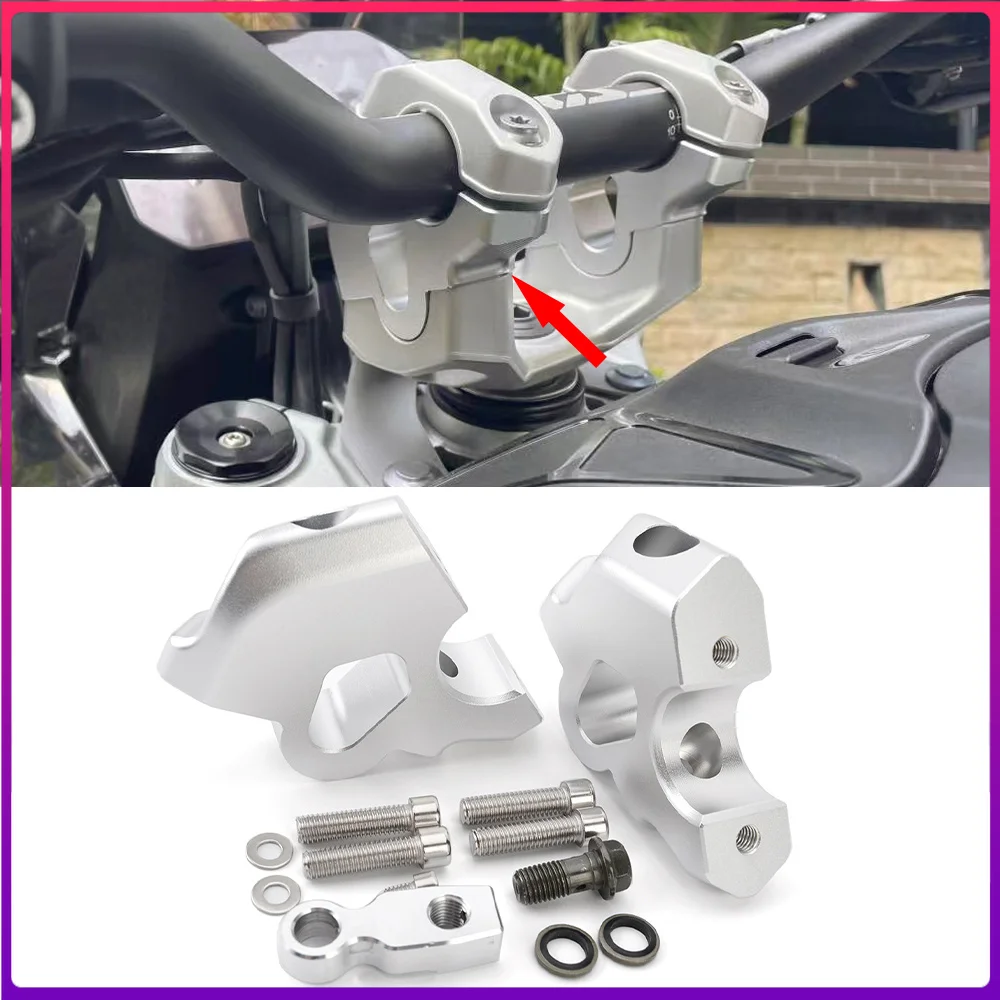Lift Handlebar Riser Clip For BMW R1300GS R 1300 GS 2024- Extension Adapter Handlebar Riser Extensions Lift Handle Booster