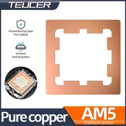 Teucer AMD AM5 Platform Heat Dissipation Armor Pure Copper BCF CPU Bending Correction Anti Silicone Grease Spilage RYZEN 7950X