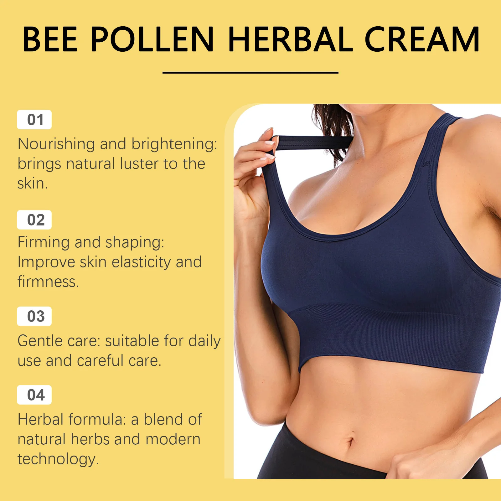 Breast Firming Chest Sagging And Promoting Magic Organ Collagen Peptide Natural Bee Pollen Herbal Breast Enhancement Cream