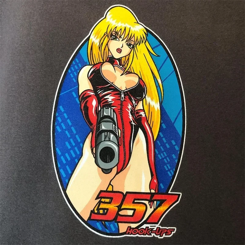 Herren Retro Heavy Cotton Loose Kurzarm T-Shirt - T-Shirt Trend Marke Oversize Punk