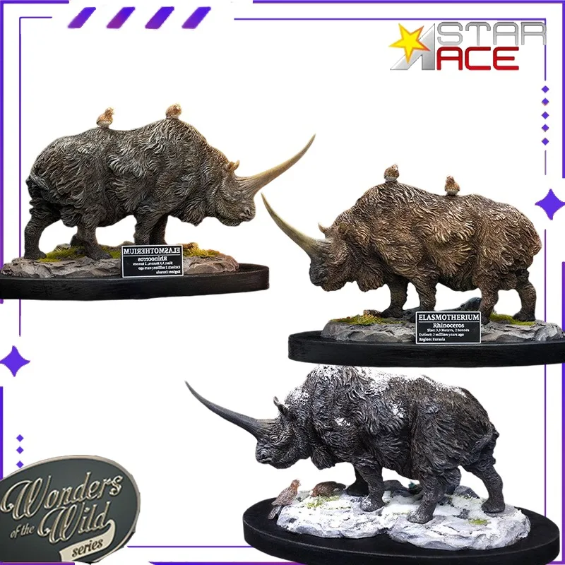 

Star Ace Original Authentic 28cm Prehistoric Animal Series Plate Toothed Rhinoceros Finished Model Handmade Statue Toy Gift