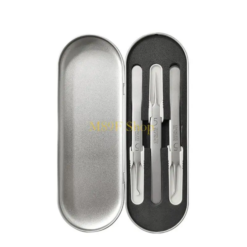 M89F Blackhead Remover Comedone Extractor Professionele roestvrijstalen huid Zit Acne Blemish Whitehead Popping verwijderen