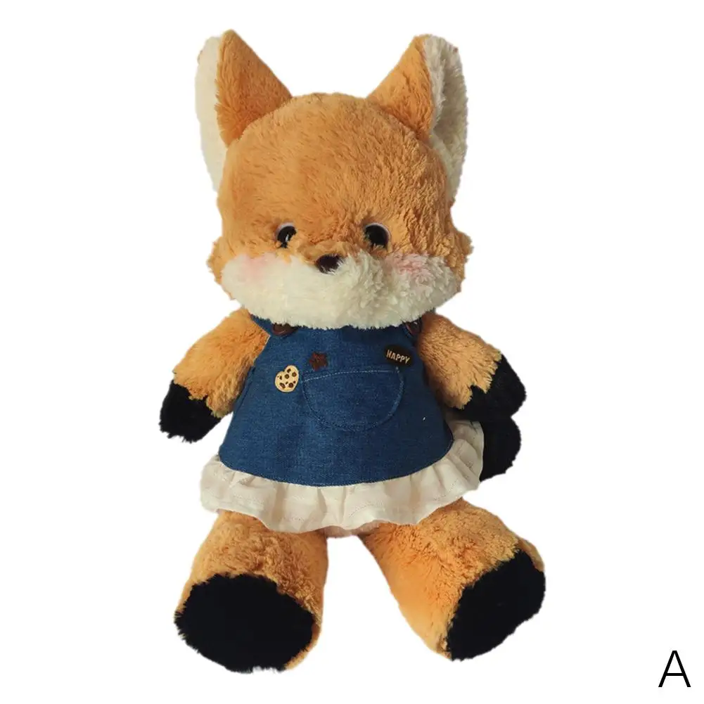 Original Huggable Nette Wald Laufende Fuchs Nette Lange Plüsch Spielzeug Schwanz Fuchs Tier Puppen Große Kleidung Gefüllte 50 cm Plüsch I6B9