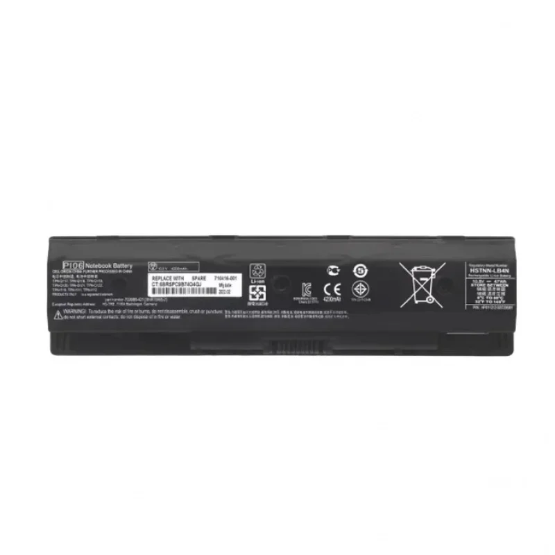 Pi06 for hp tpn-q117/q118/q119/q120/q121/q122 tpn-i110/i111/i112 laptop battery 5200mah