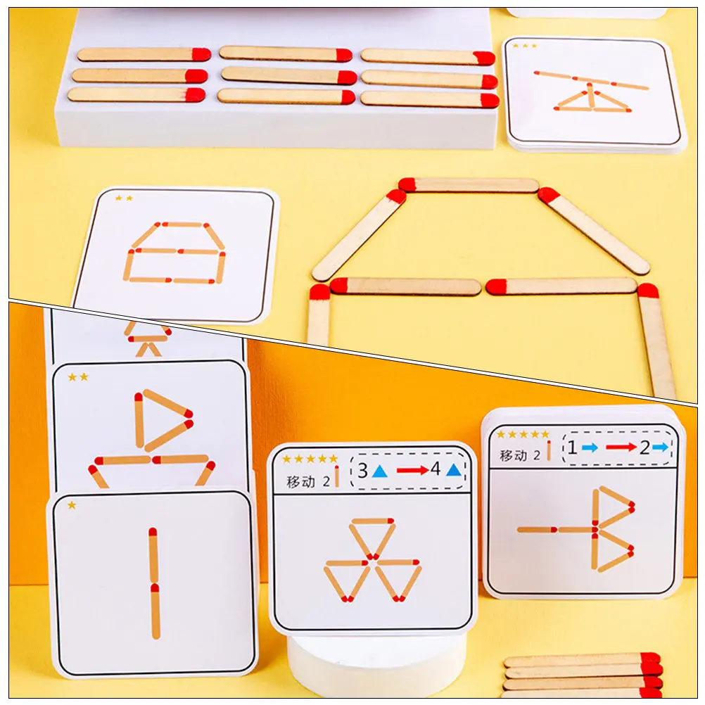 

1Set Geometric Logic Puzzle Game Early Educational Wooden Cognitive Plaything for Toddlers 2-4 Years Kids Gift