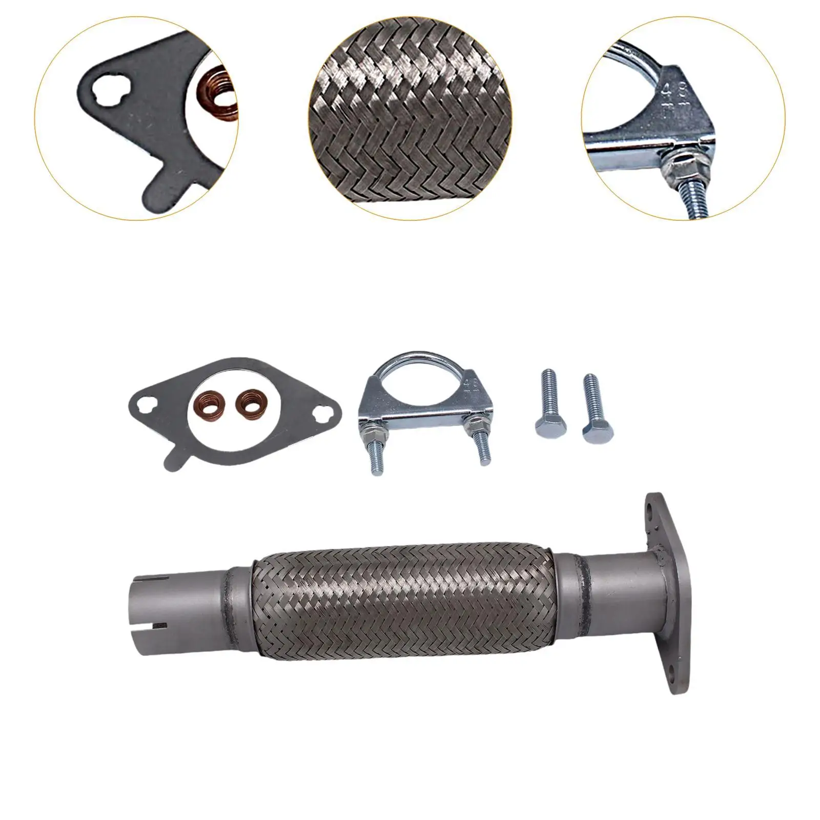 

Прочная металлическая выхлопная труба, гибкая передняя трубка для механической коробки передач, запчасти для Ford Focus Mk1 1.4i 1.6i 1998-2005