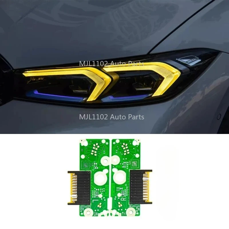 

New for BMW 3 series G20 LCI G21 i3 Euro 2023+DRL LED boards daytime running lights lemon Yellow DRL LED