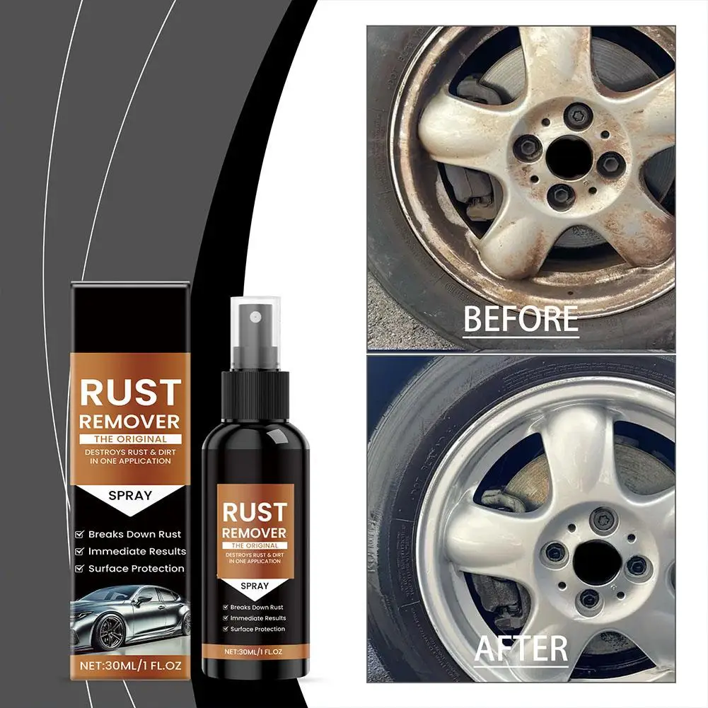 90ML Car Rust Remover Effective Concentrated Car Scratch Remover For Metal Metal Rust Dissolver Iron Stain Cleaner Long-Las R6C9