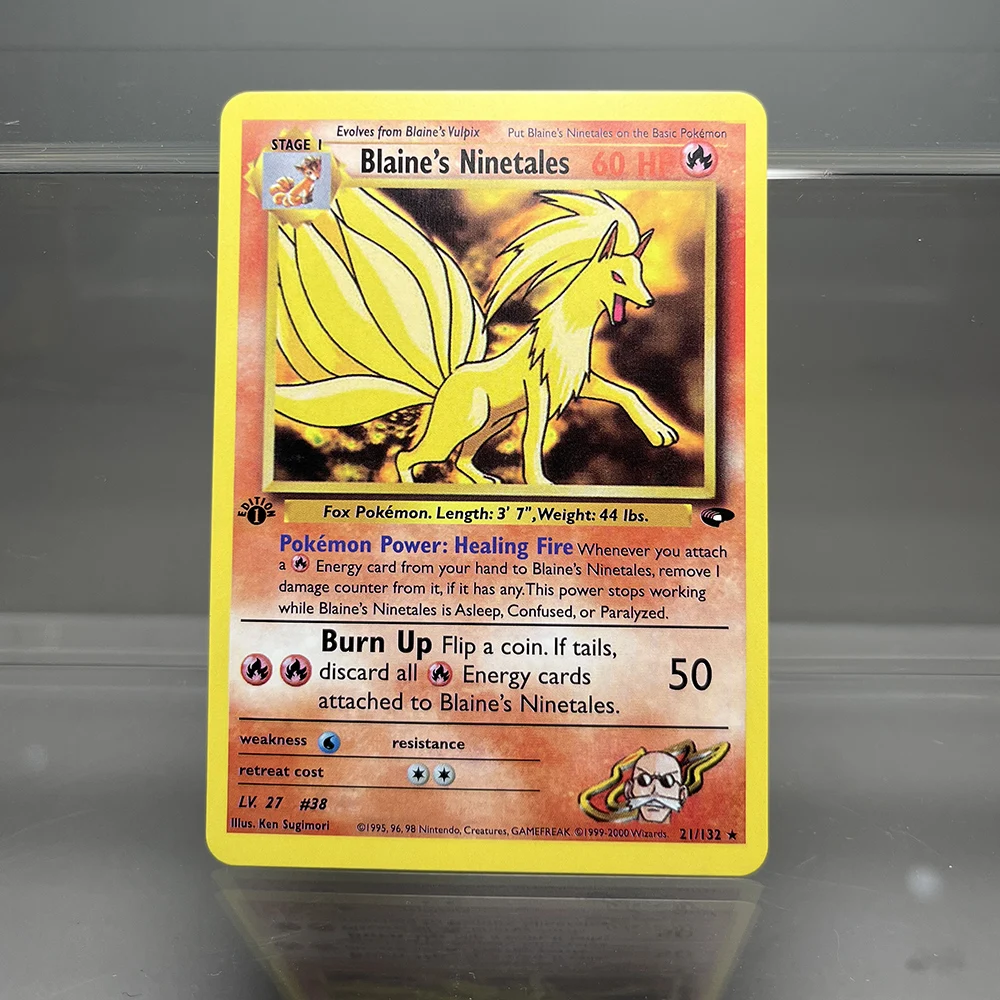 PKM Proxy Cards Classic 1996 1st Edition Mewtwo Gyarados Alakazam Cards Collection PTCG Neo Genesis Foil Card