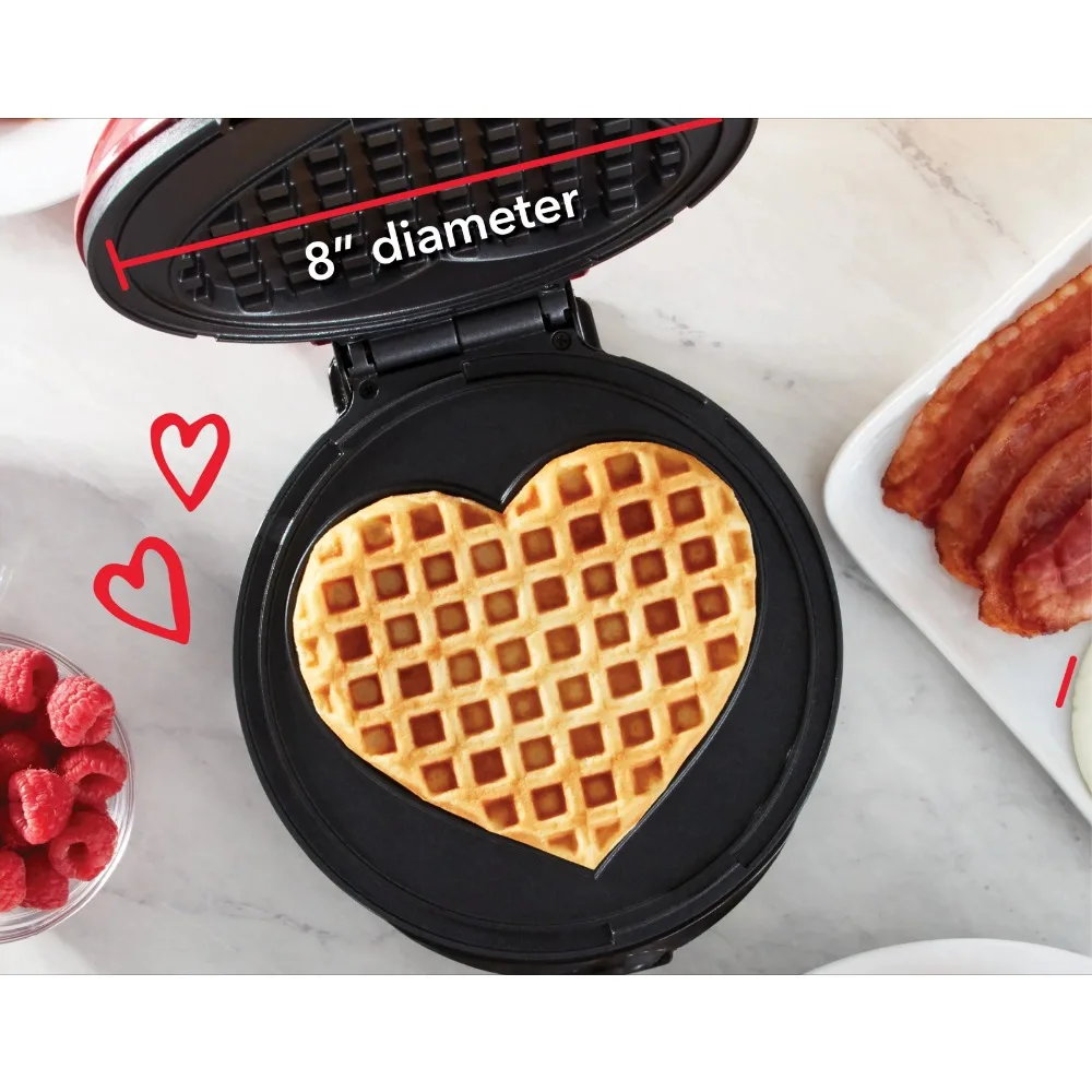 

Non-stick fast waffle maker (red)